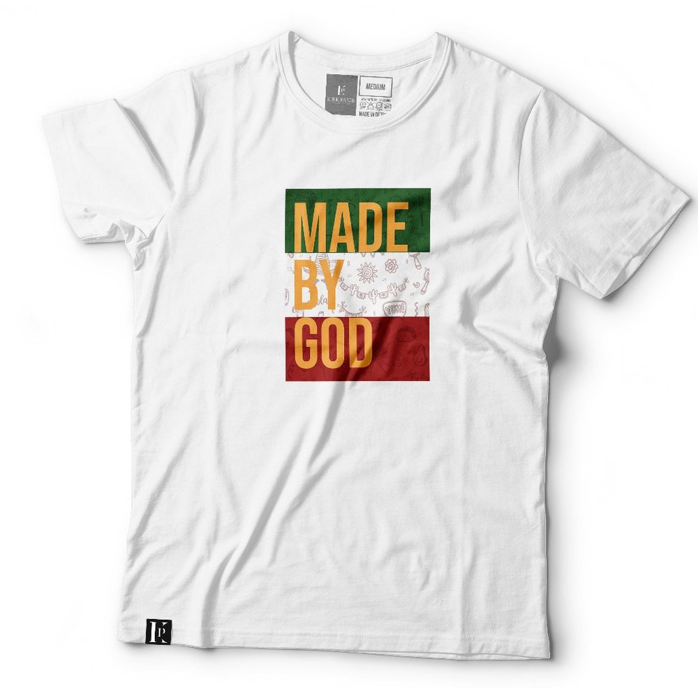 Made By God Colored Logo T-Shirt (White)